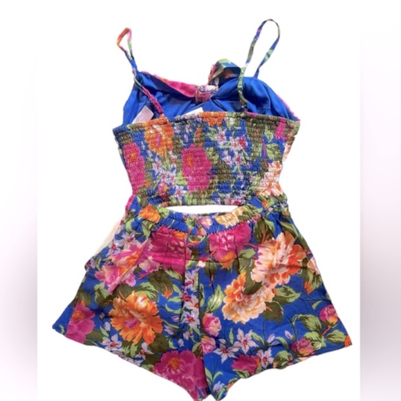 Lottie & Holly B-O-G Collective Floral Crop Top & Shorts Set Size Small NWT - Picture 6 of 7